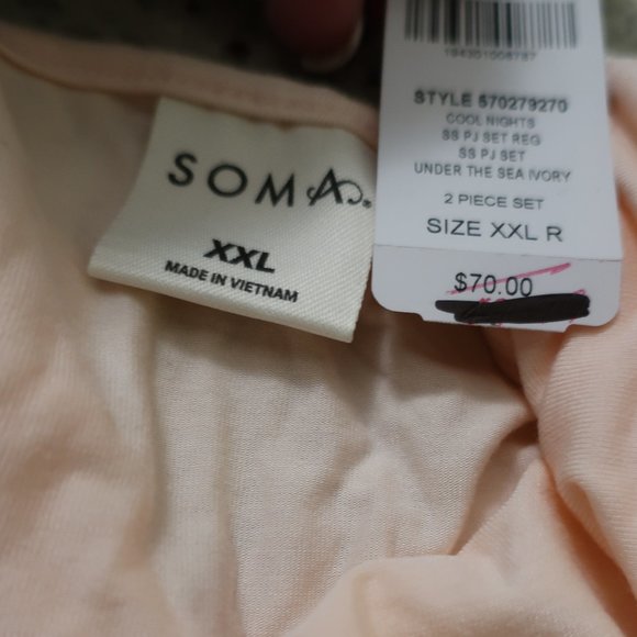 NWT Womens Soma Light Pink T-Shirt XXL * - Picture 5 of 5